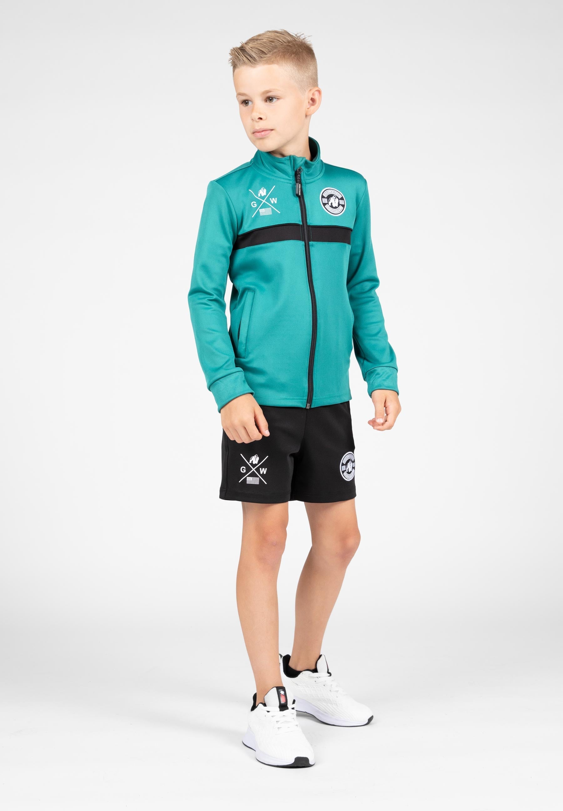 Gorilla Wear Vernon Kids Korte Broek - Track Shorts - Zwart