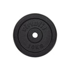VirtuFit Gietijzeren Halterschijf - Halter gewicht - 30 mm - 15 kg - Zwart