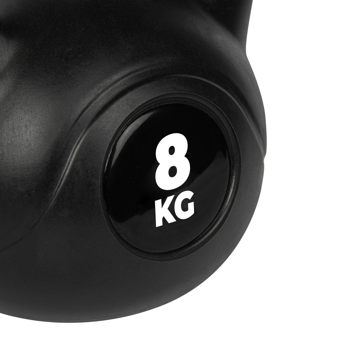 VirtuFit PVC Kettlebell - 8 kg - Zwart