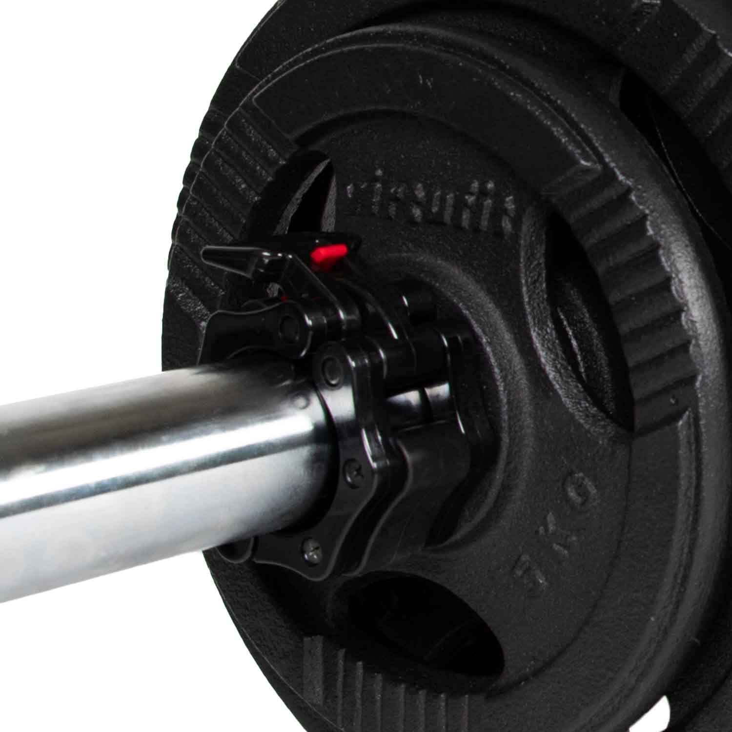 VirtuFit Olympische Gietijzeren Halterset - 120 kg