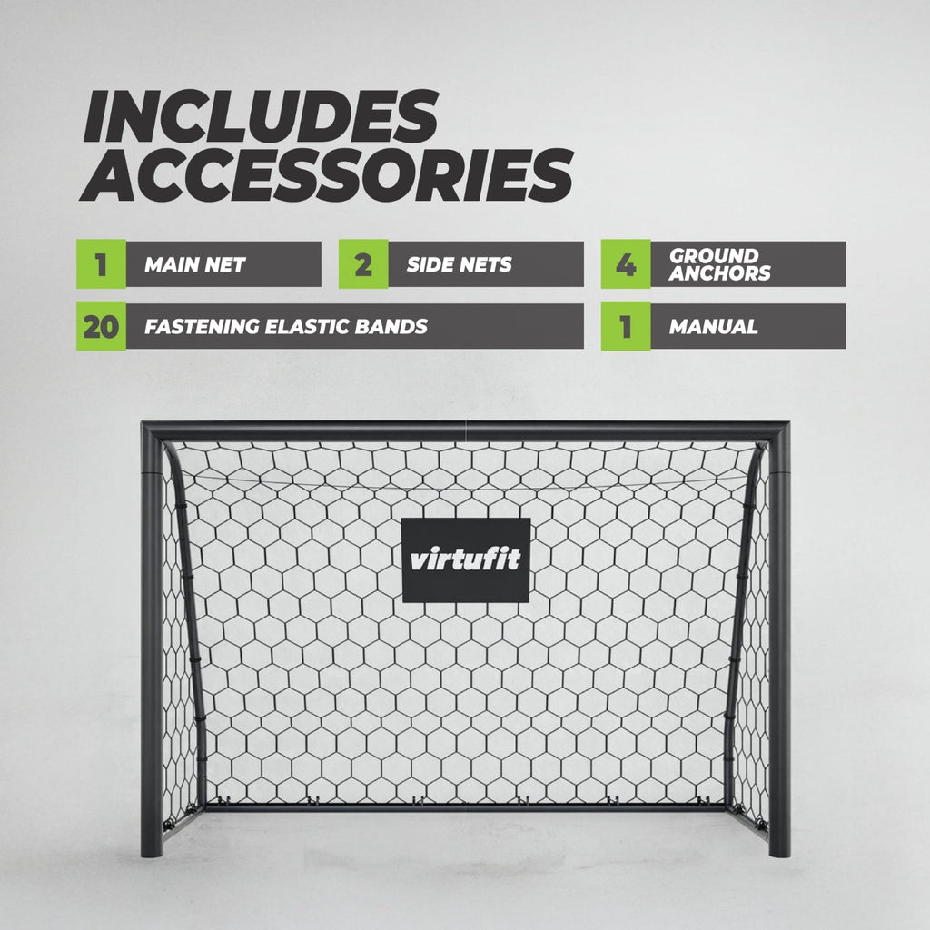 VirtuFit Voetbaldoel Premium - Heavy Duty Voetbal Goal - 180 x 120 x 60