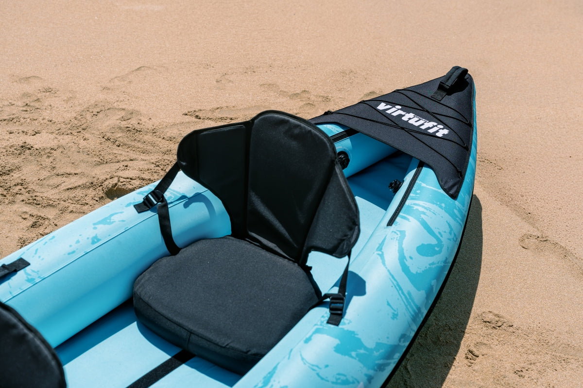 VirtuFit Kayak 335 - Turquoise - Met Kajak zitjes en draagtas