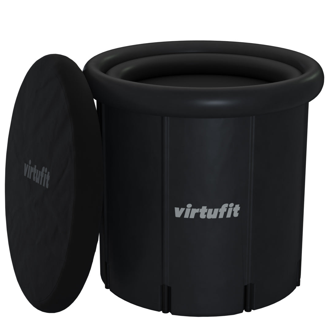 VirtuFit IJsbad XXL - 375 Liter - Antraciet - Inclusief accessoires - Tweedekans