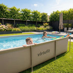 VirtuFit Rechthoekig Zwembad - 260 x 180 x 66 cm - Beige