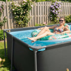VirtuFit Rechthoekig Zwembad - 260 x 180 x 66 cm - Antraciet