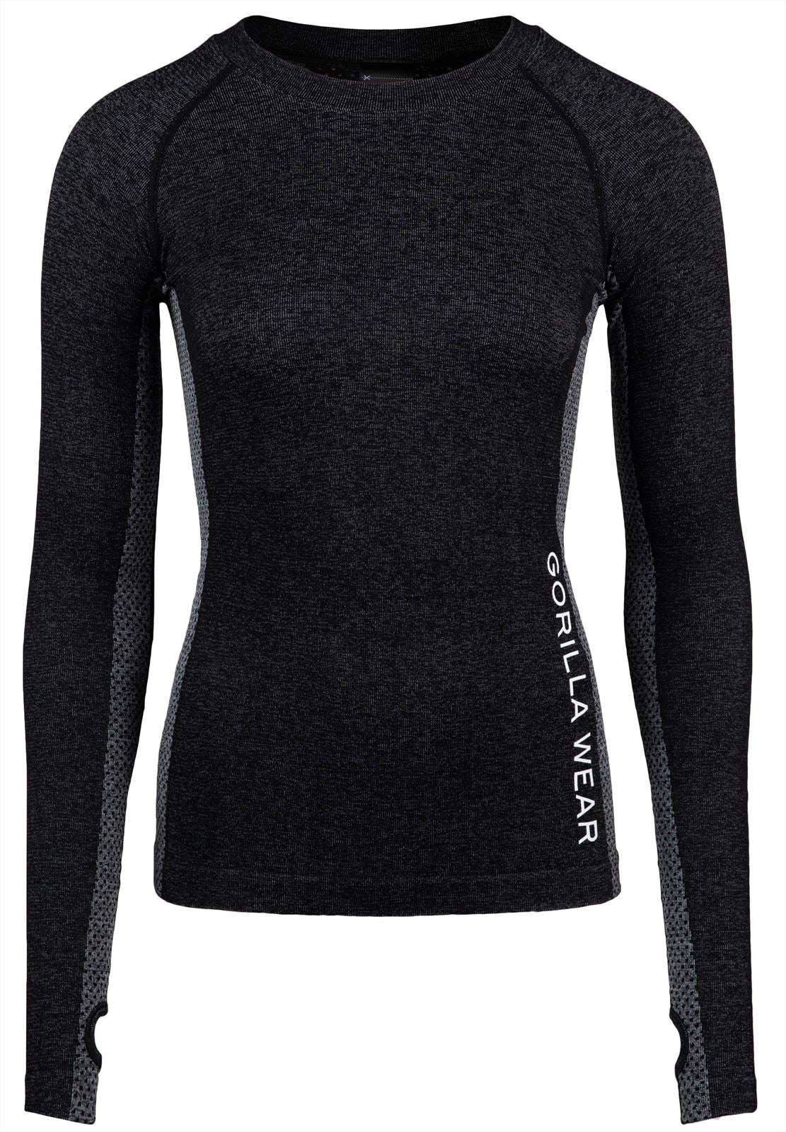 Gorilla Wear Selah Seamless Long Sleeve - Zwart