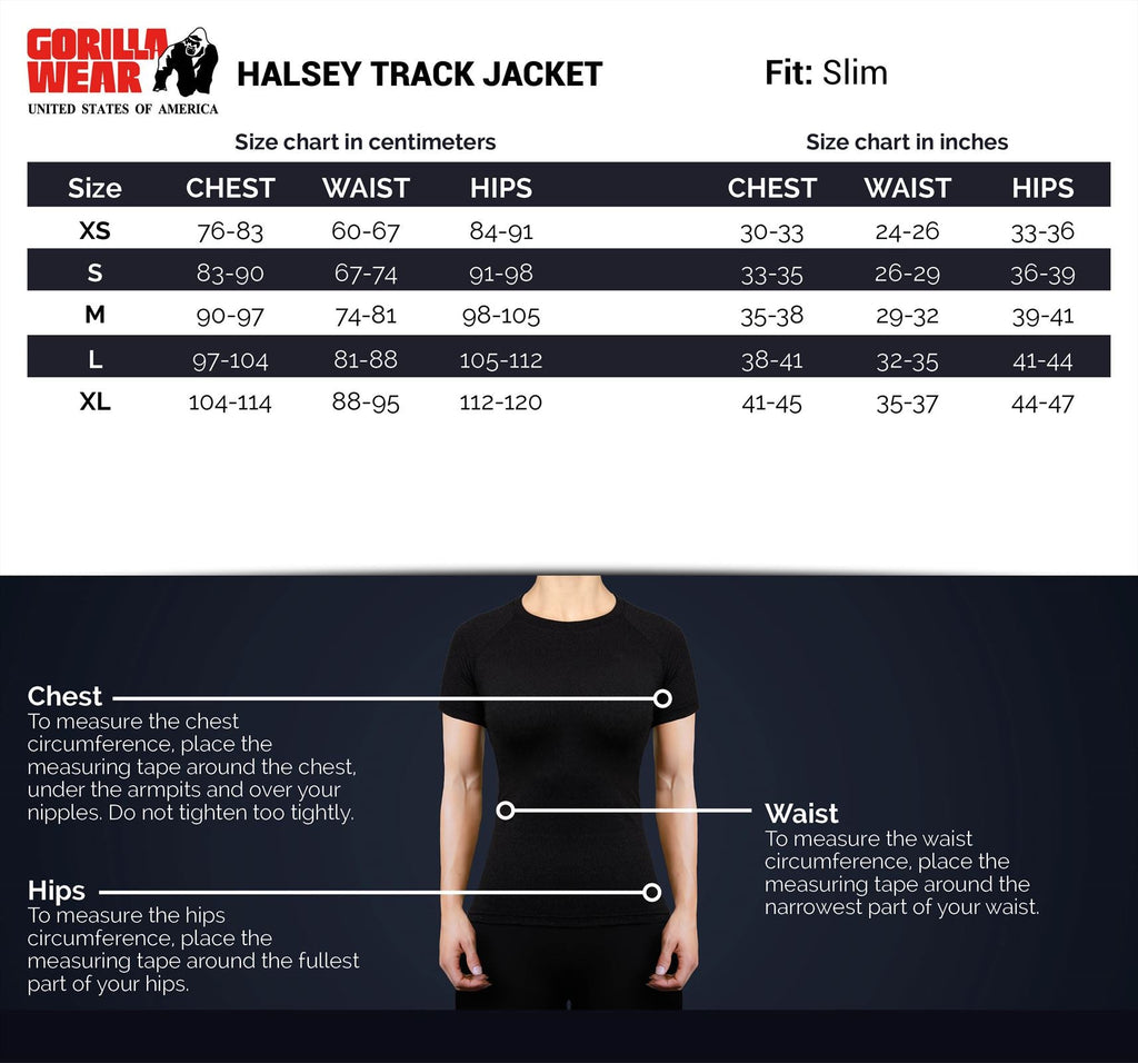 Gorilla Wear Halsey Trainingsjas - Track jacket - Zwart
