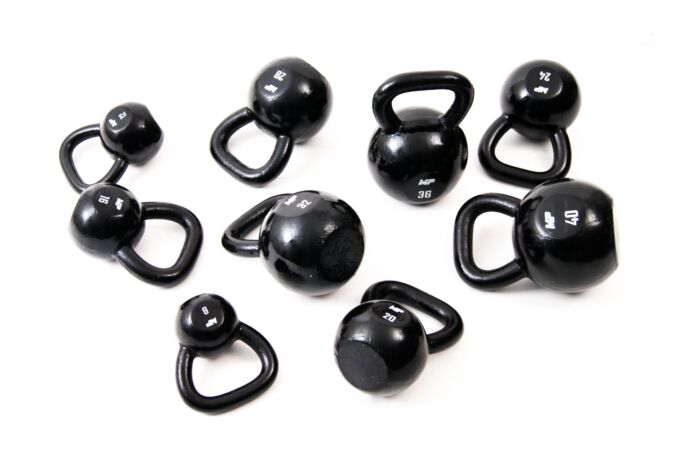 Muscle Power Gietijzeren Kettlebell - Zwart - 40 kg
