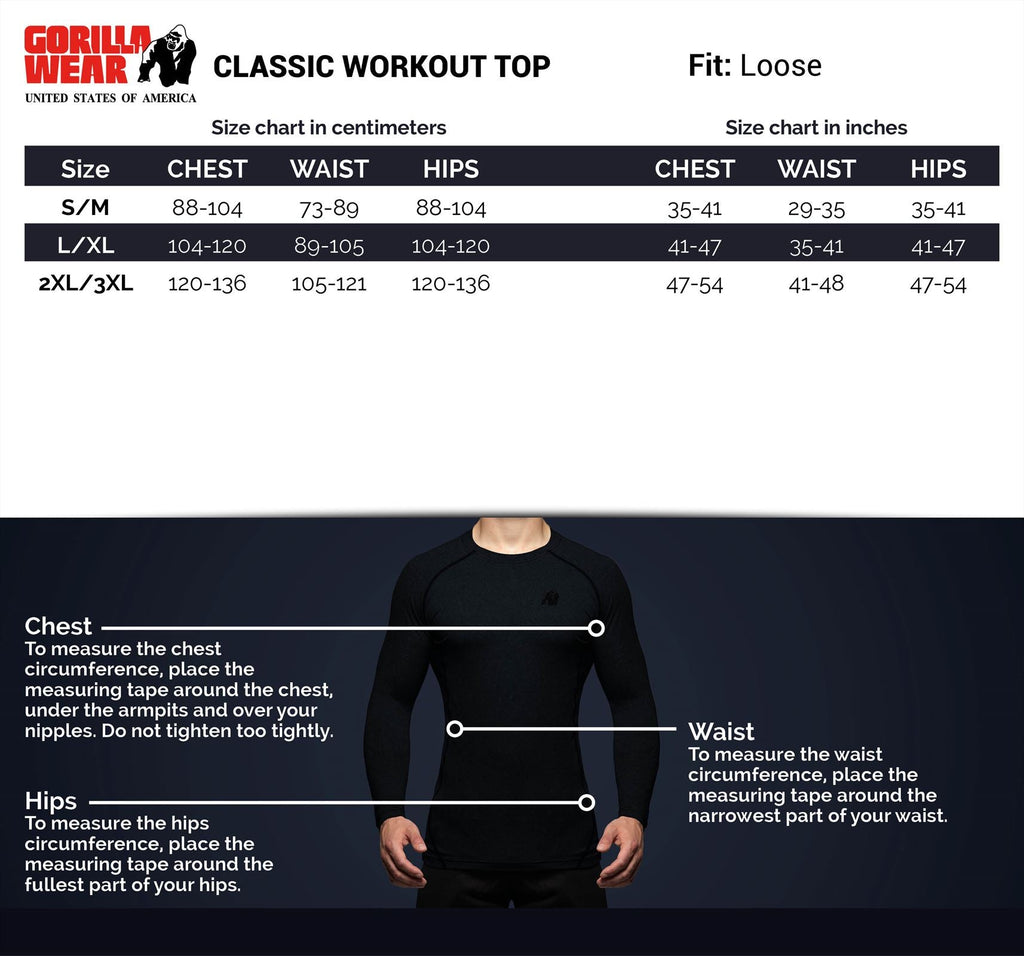 Gorilla Wear Classic Work Out Top - Zwart