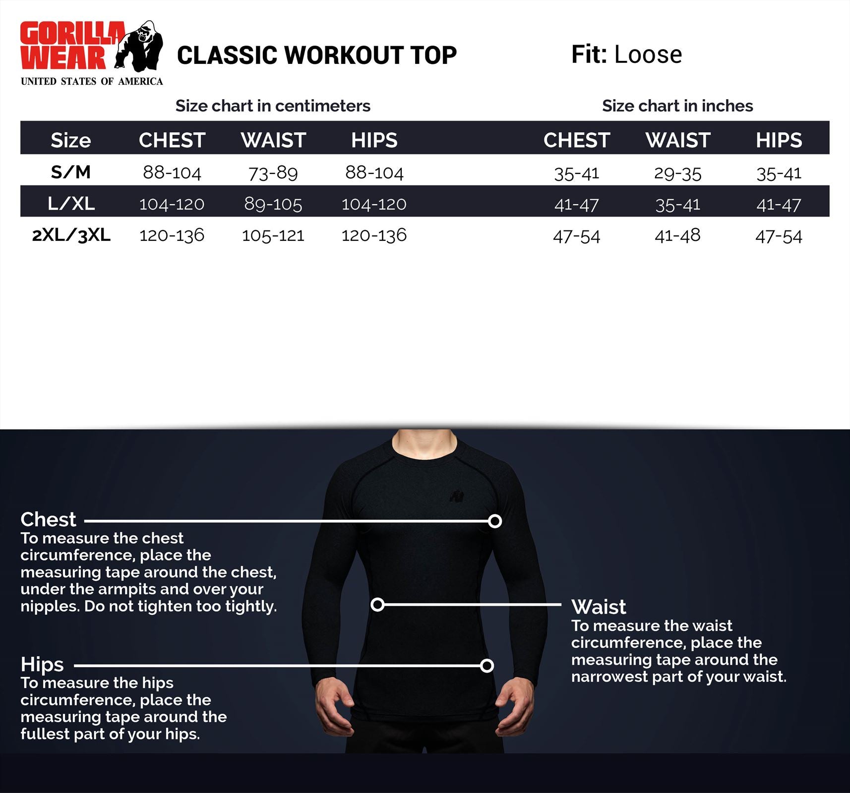 Gorilla Wear Classic Work Out Top - Zwart