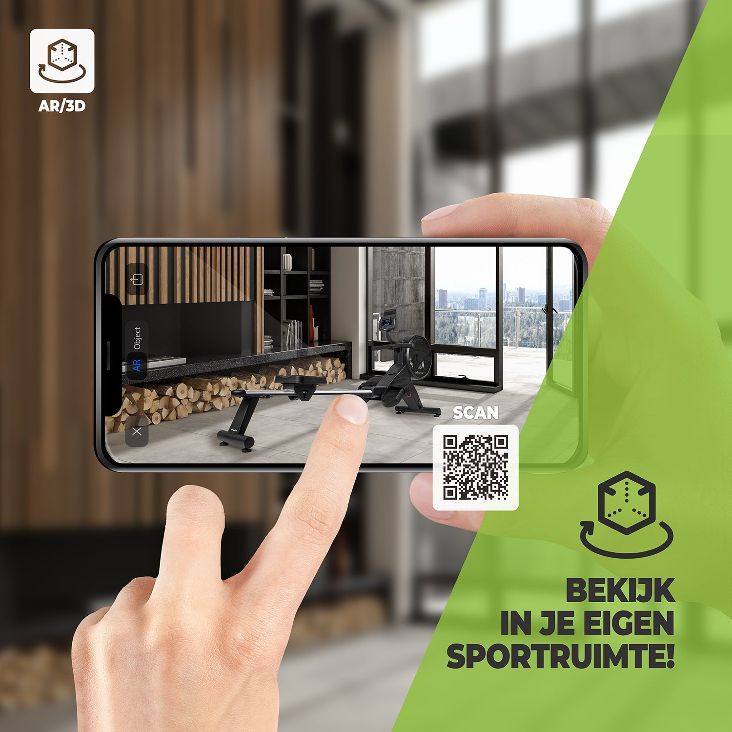 VirtuFit Ultimate Pro 2i Roeitrainer Bluetooth/ANT+