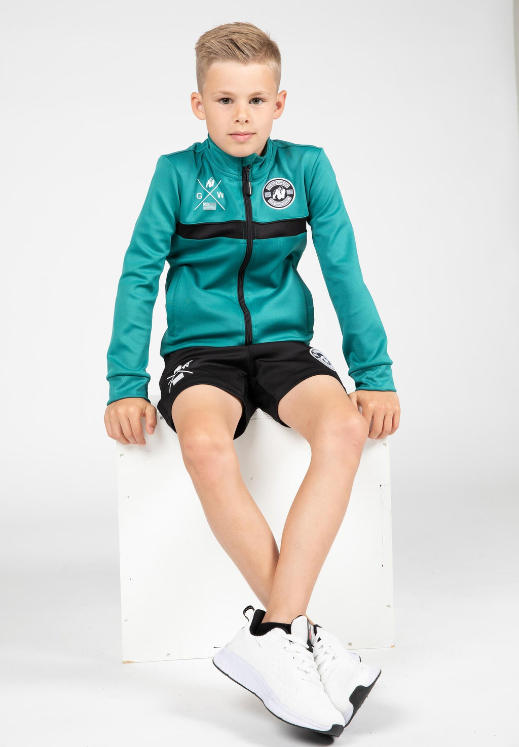 Gorilla Wear Vernon Kids Korte Broek - Track Shorts - Zwart
