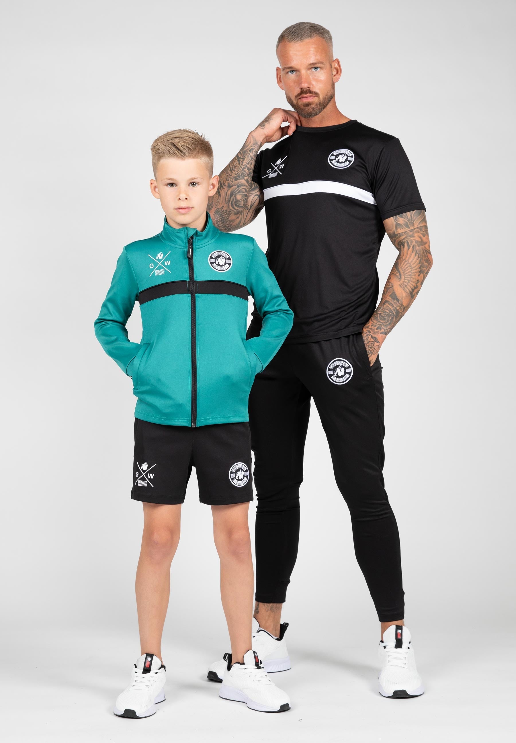Gorilla Wear Vernon Kids Korte Broek - Track Shorts - Zwart