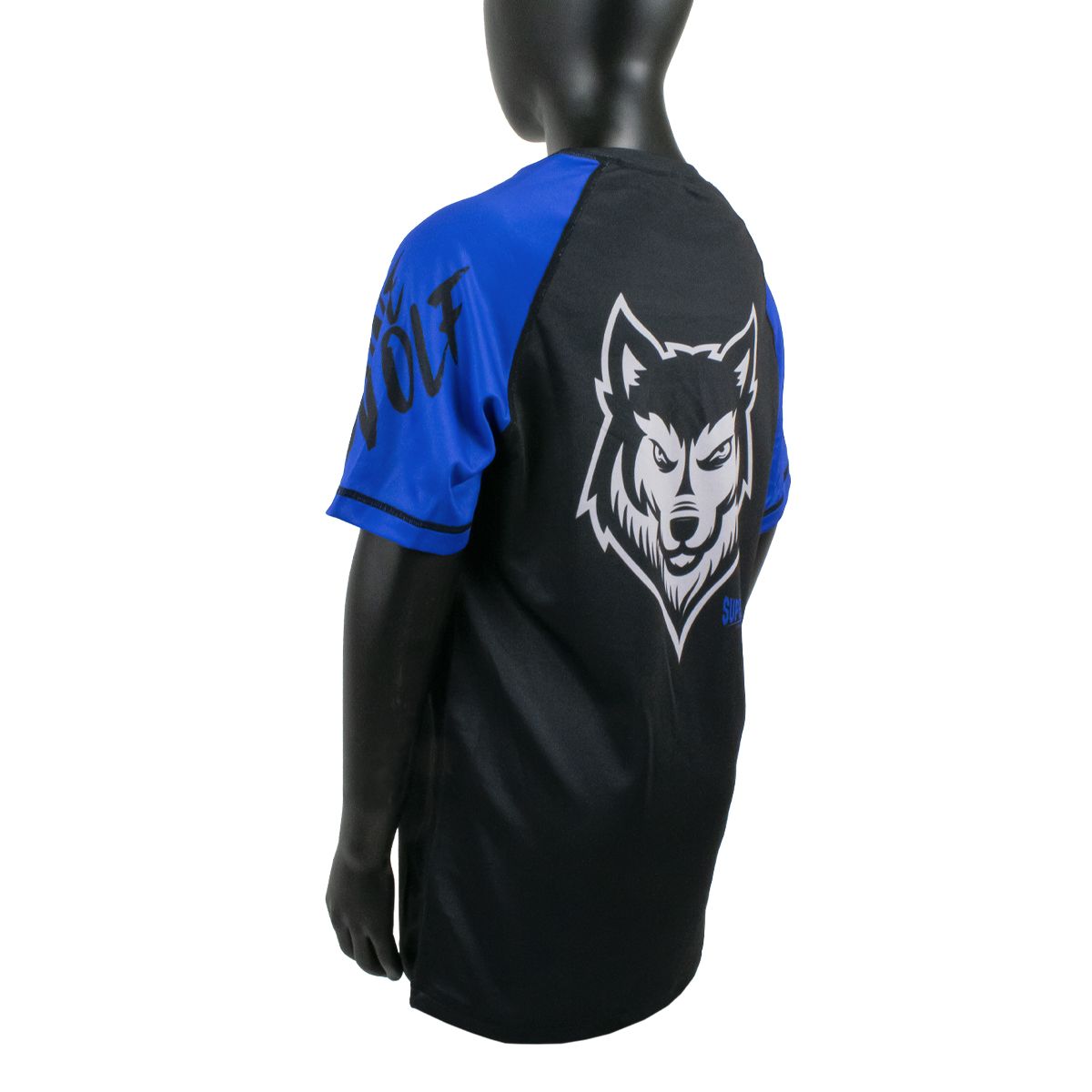 Super Pro Combat Gear T-shirt Kids Wolf - Zwart/Blauw