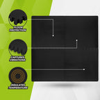 VirtuFit Fitness Puzzelmat – 4-delige Vloermat – 120×120 cm – Zwart