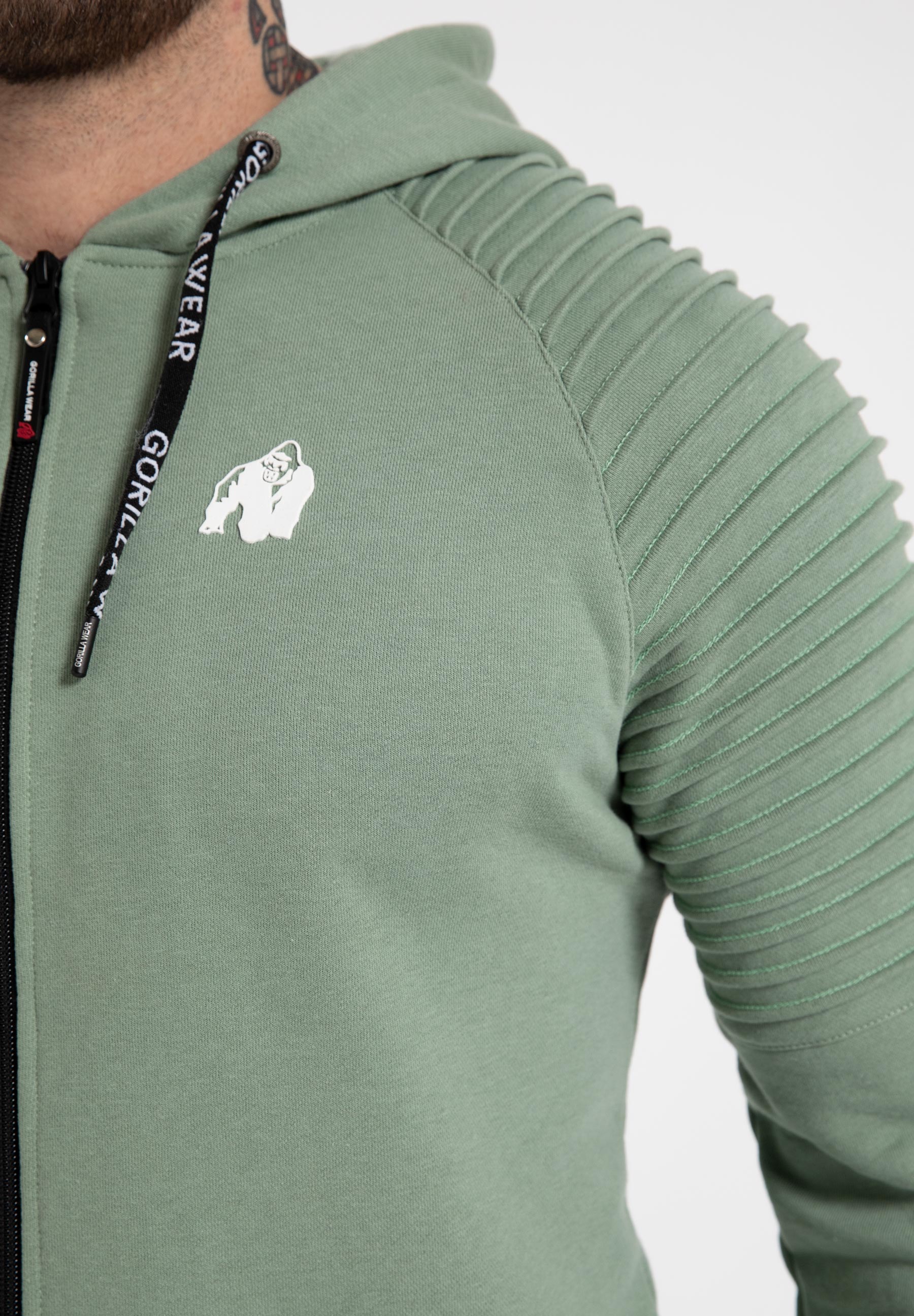 Gorilla Wear Georgia Zipped Hoodie - Groen