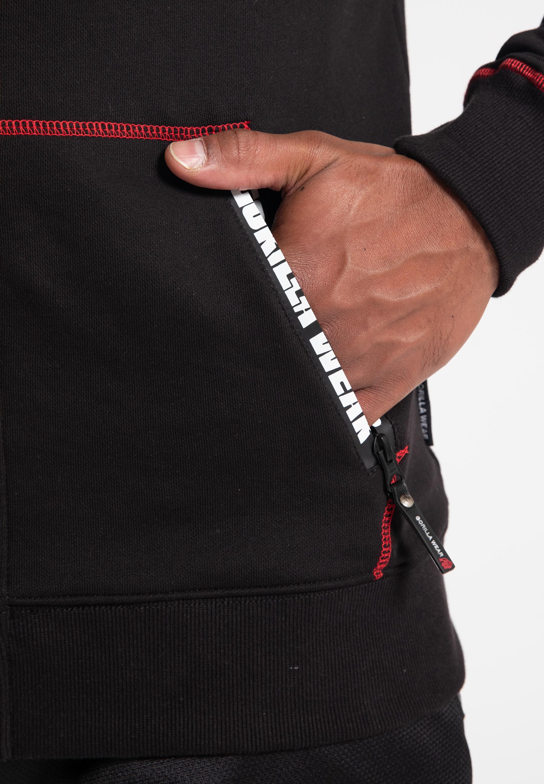Gorilla Wear Georgia Zipped Hoodie - Zwart