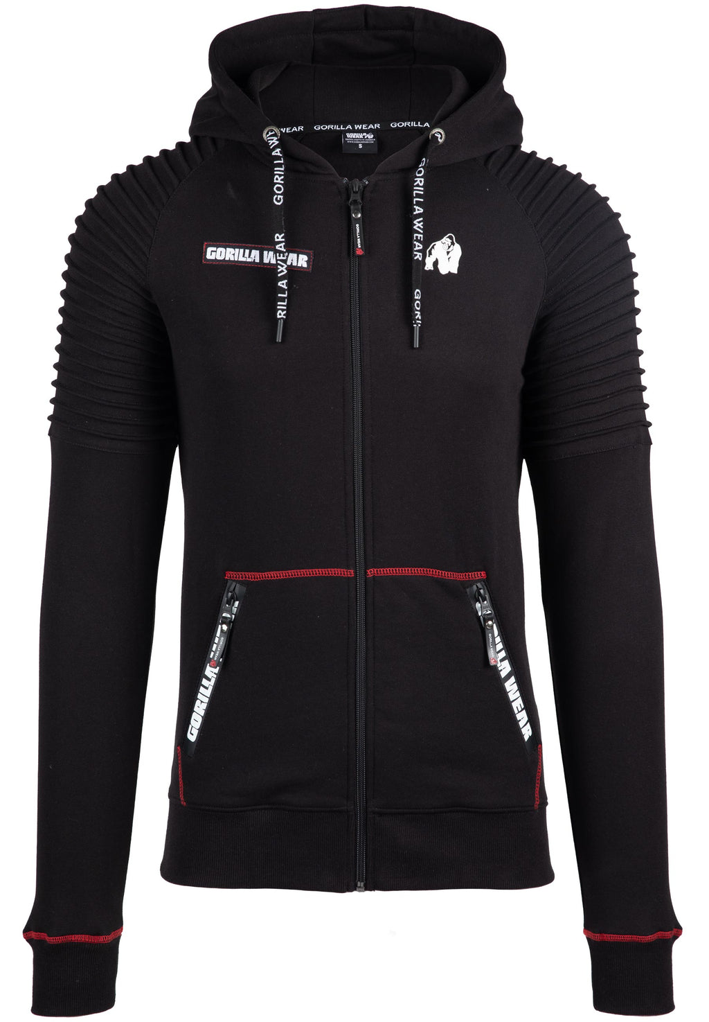 Gorilla Wear Georgia Zipped Hoodie - Zwart