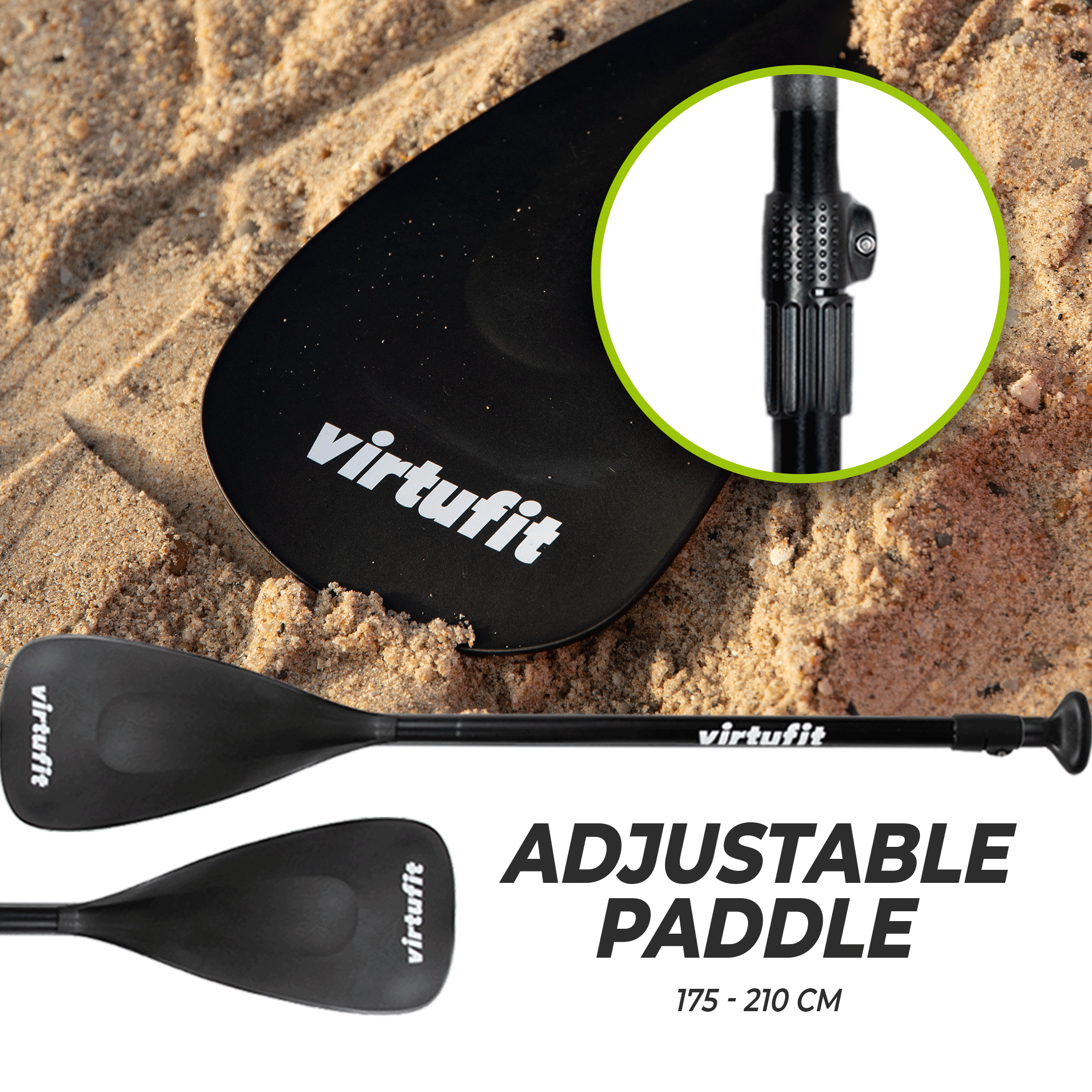Virtufit Supboard Surfer 305 - Sand Beige - Inclusief Windzeil en accessoires