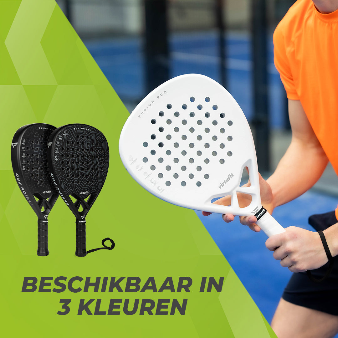 VirtuFit Fusion Pro Padel Racket - Zwart - Grijs