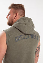 Gorilla Wear Silverdale Mouwloze Hoodie - Legergroen