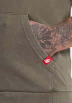 Gorilla Wear Silverdale Mouwloze Hoodie - Legergroen