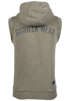 Gorilla Wear Silverdale Mouwloze Hoodie - Legergroen