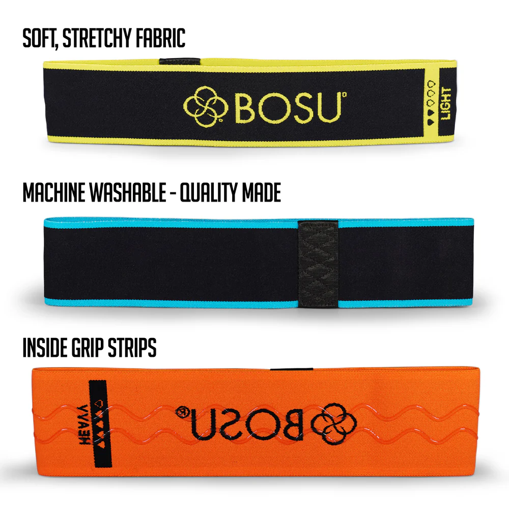 Bosu Weerstandsband - Fabric Resistance Band - Medium - Blauw