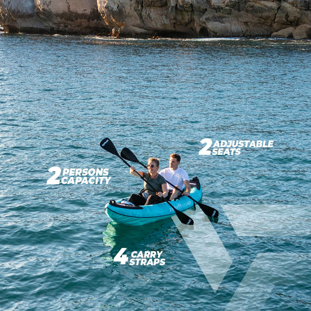 VirtuFit Kayak 335 set - Inclusief extra zitje, 2 peddels en pomp