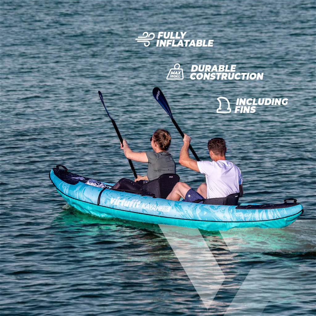 VirtuFit Kayak 335 set - Inclusief extra zitje, 2 peddels en pomp
