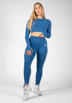 Gorilla Wear Hilton Seamless Cropped Long Sleeve - Blauw