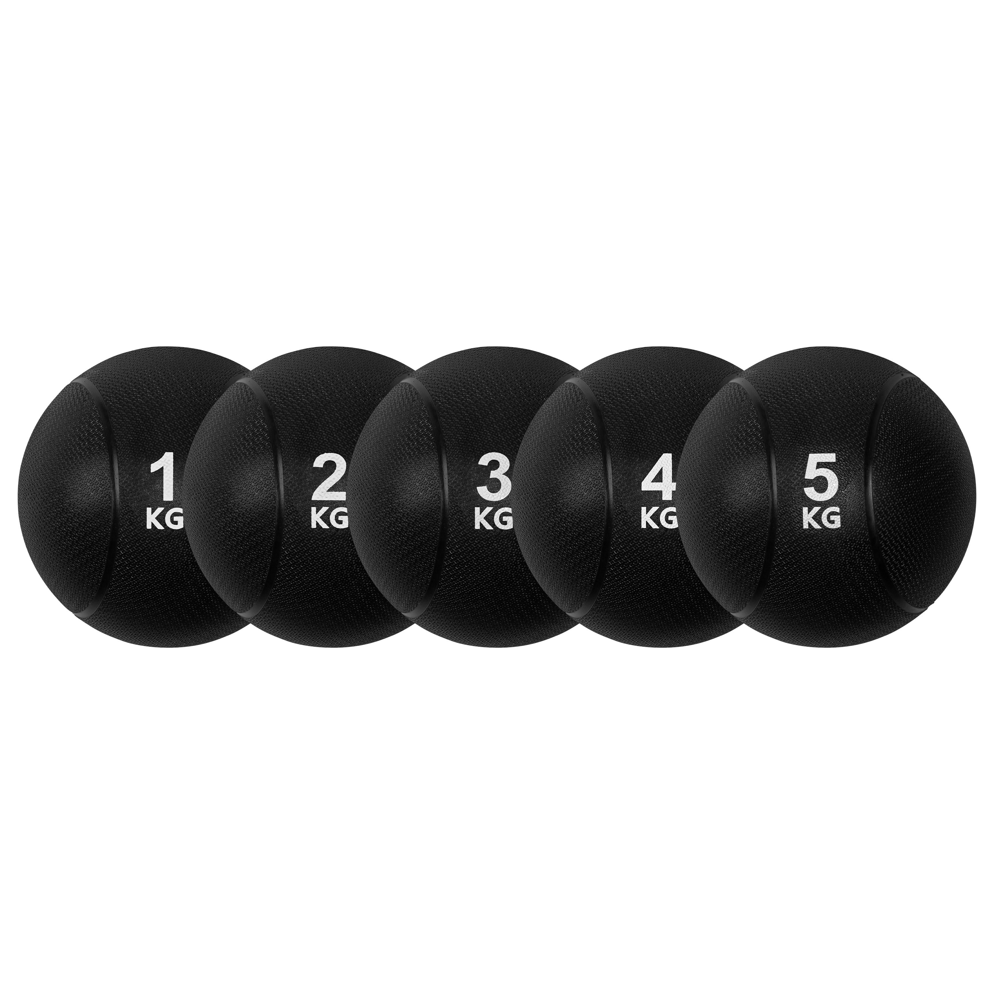 VirtuFit Medicijnbal Pro - Medicine Ball - 5 kg - Rubber - Zwart