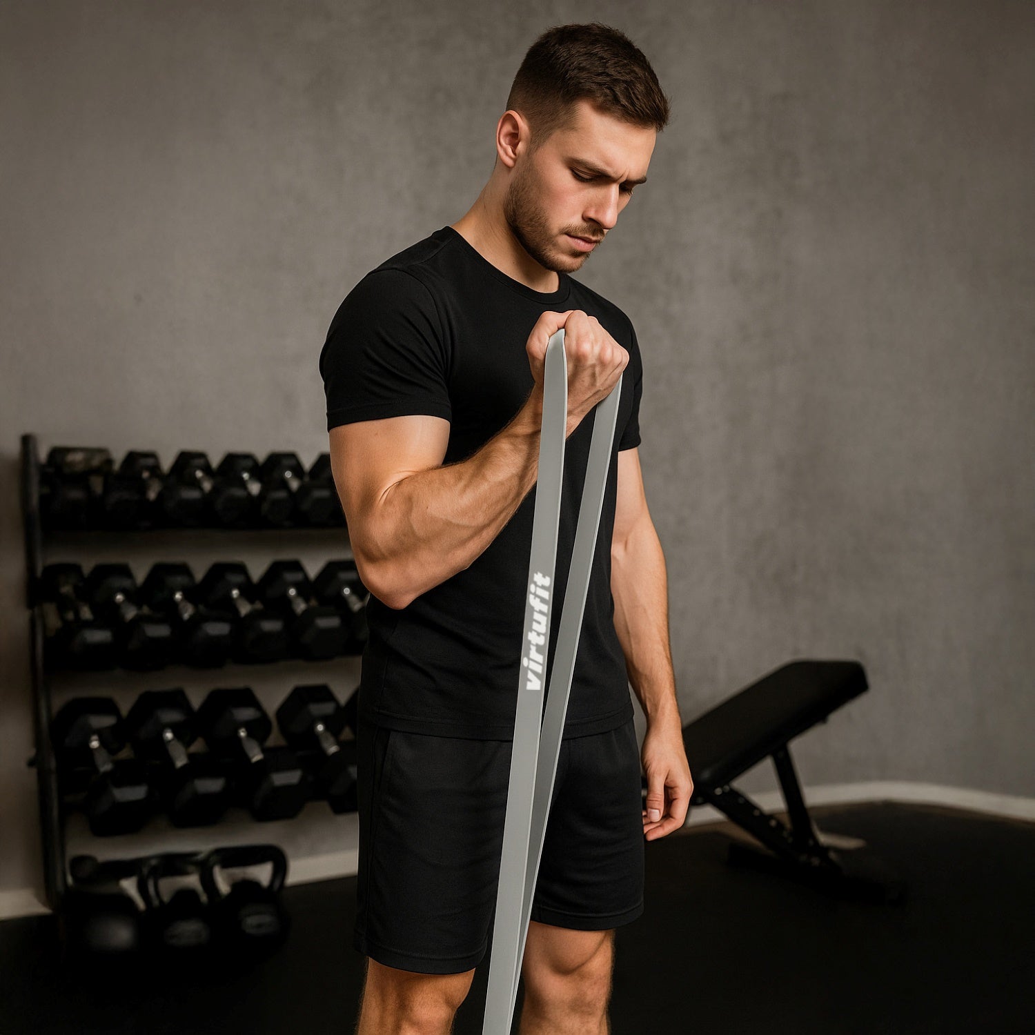 VirtuFit Pro Power Band - Weerstandskabel - Fitness Elastiek - Sterk (45 mm)