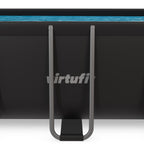 VirtuFit Rechthoekig Zwembad 400 x 200 x 122 cm - Antraciet