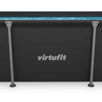 VirtuFit Rechthoekig Zwembad - 260 x 180 x 66 cm - Antraciet - Inclusief Filterpomp