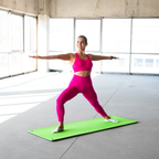 HMS Fitness Mat - Groen/Zwart - 15 mm
