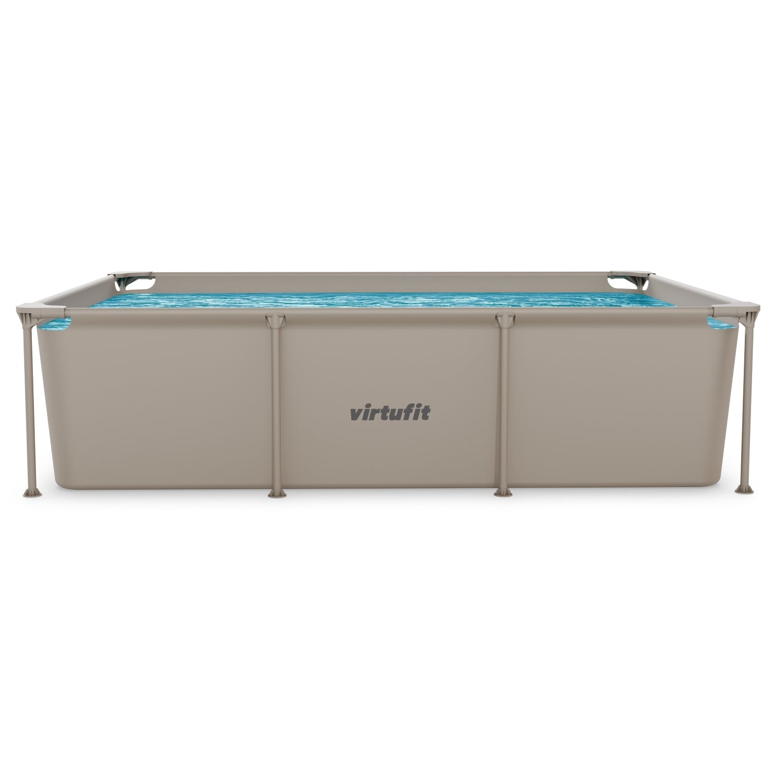 VirtuFit Rechthoekig Zwembad - 260 x 180 x 66 cm - Beige