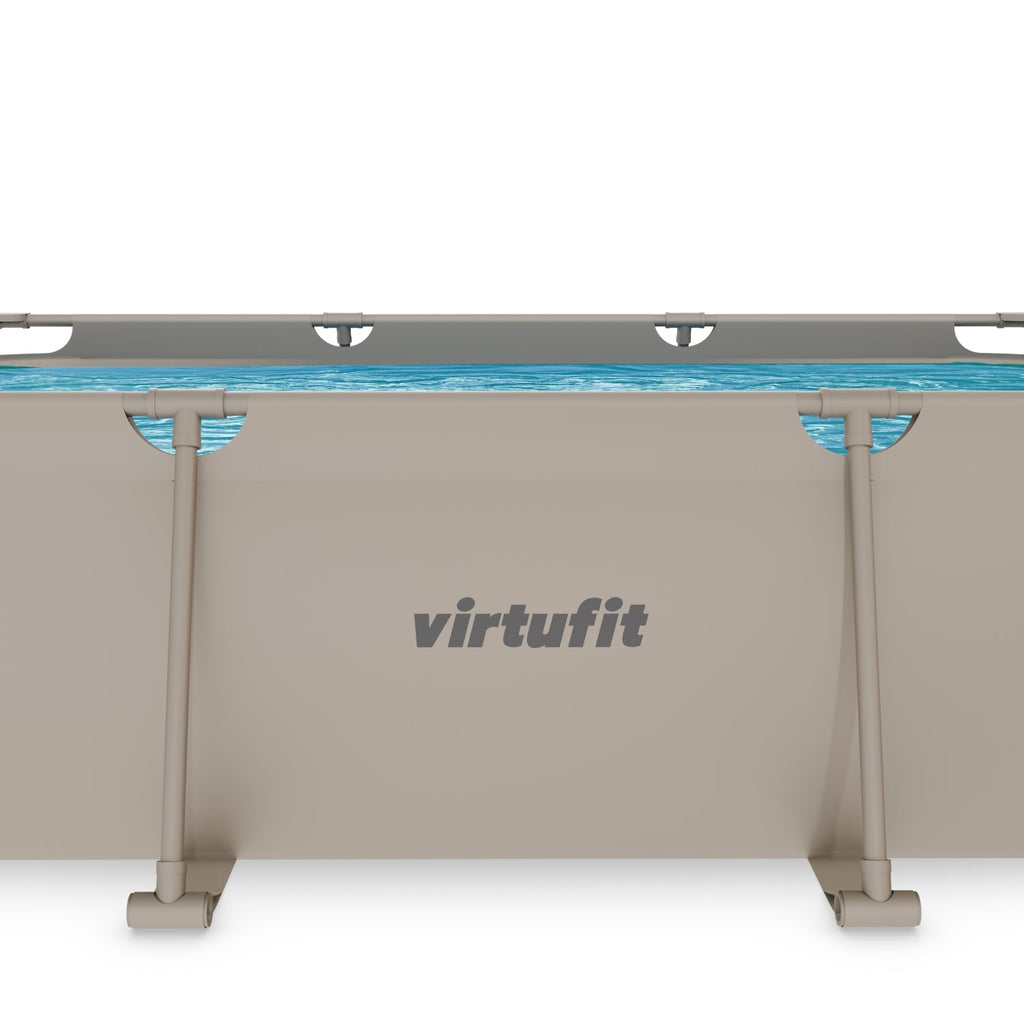 VirtuFit Rechthoekig Zwembad - 300 x 210 x 66 cm - Beige - Compleet Pakket