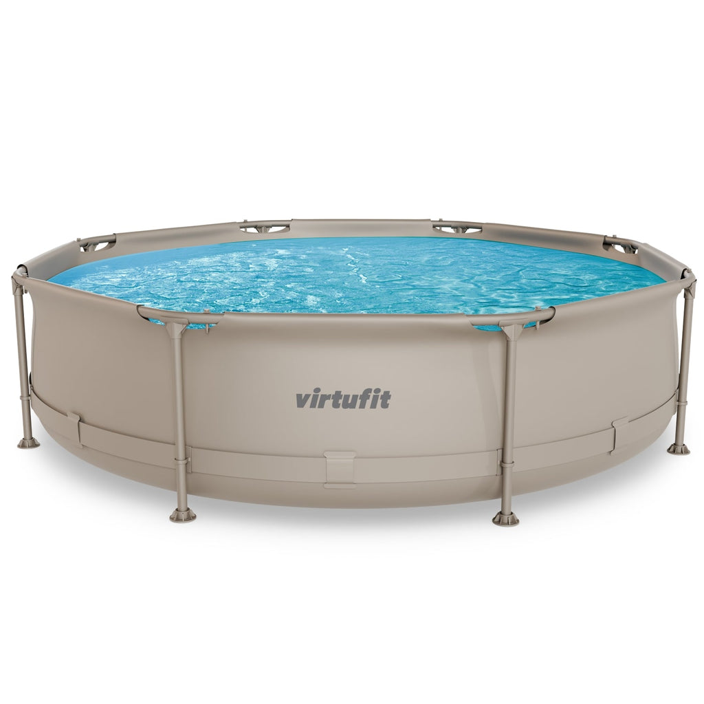 VirtuFit Zwembad Rond Ø305 x 76 cm - Beige - Compleet Pakket