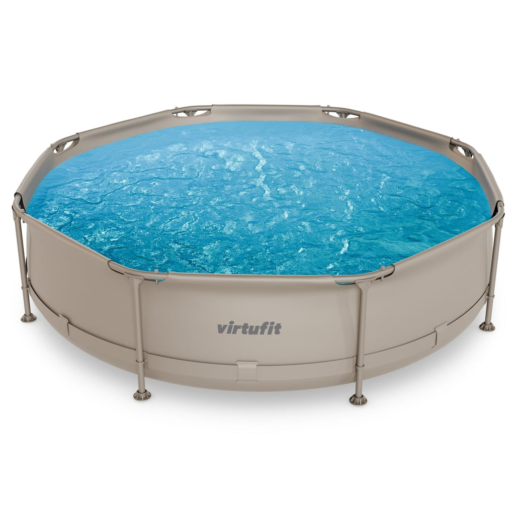 VirtuFit Zwembad Rond Ø305 x 76 cm - Beige - Compleet Pakket