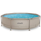 VirtuFit Zwembad Rond Ø366 x 100 cm - Beige - Compleet Pakket