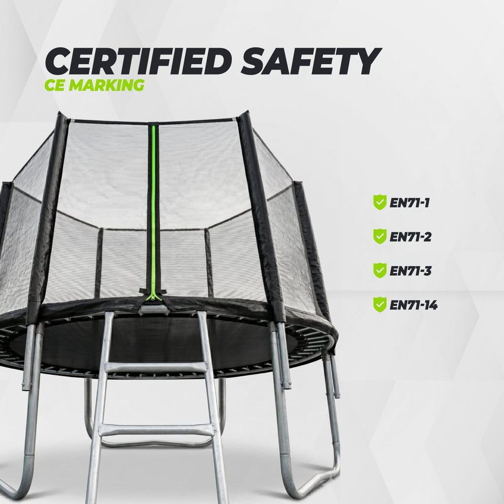 VirtuFit Trampoline met Veiligheidsnet - Zwart - 305 cm