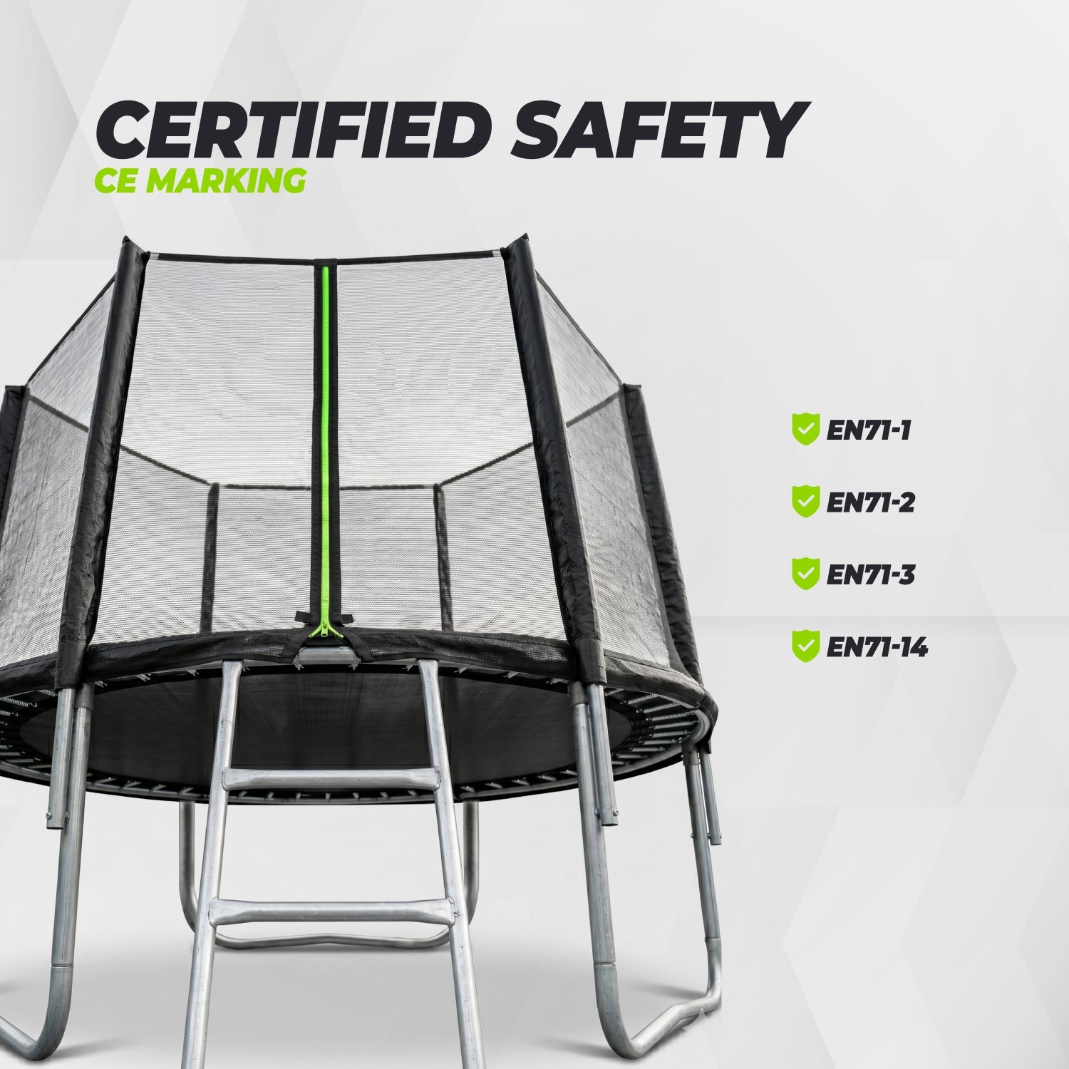 VirtuFit Trampoline met Veiligheidsnet - Zwart - 305 cm