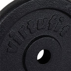 VirtuFit Gietijzeren Halterschijf - Halter gewicht - 30 mm - 0.5 kg - Zwart