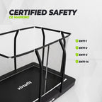 VirtuFit Premium Inground Trampoline met Veiligheidsnet - Zwart - 213 x 305 cm