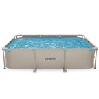VirtuFit Rechthoekig Zwembad - 300 x 210 x 66 cm - Beige - Inclusief Filterpomp - Tweedekans