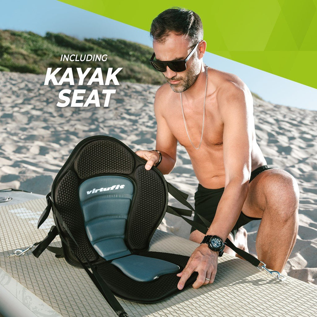 VirtuFit Supboard Cruiser 305 - Zwart - Met Kajak zitje, accessoires en draagtas -Tweedekans