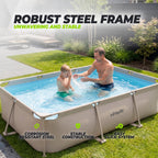 VirtuFit Rechthoekig Zwembad - 300 x 210 x 66 cm - Beige - Compleet Pakket