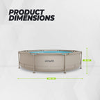 VirtuFit Rond Zwembad - Ø305 x 76 cm - Beige