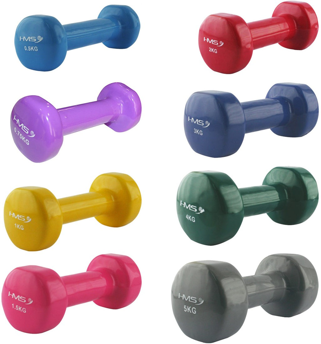 HMS Gietijzeren Dumbbell met Vinyl Coating - 4 kg